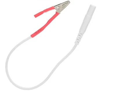 electrosex e-stim tens massager 4 x 2mm Adapter Clip Electrode Wires Cable,uk