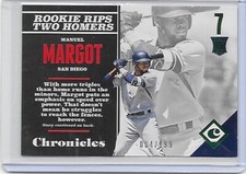 2017 panini chronicles baseball green foil /199 Manuel Margot RC #113