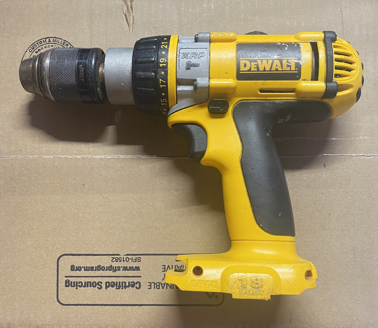 DeWalt XRP DC988 Heavy Duty 1/2” 3 Speed Hammer Drill 18V Tool Only eBay