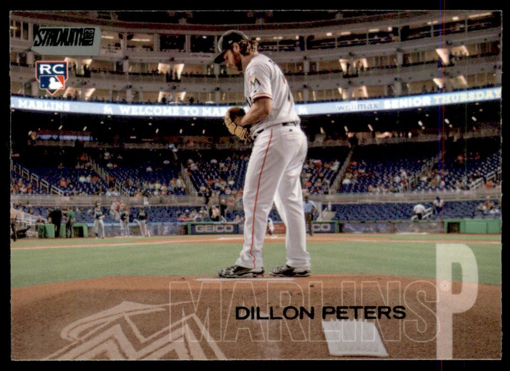 2018 Stadium Club Black Foil #209 Dillon Peters