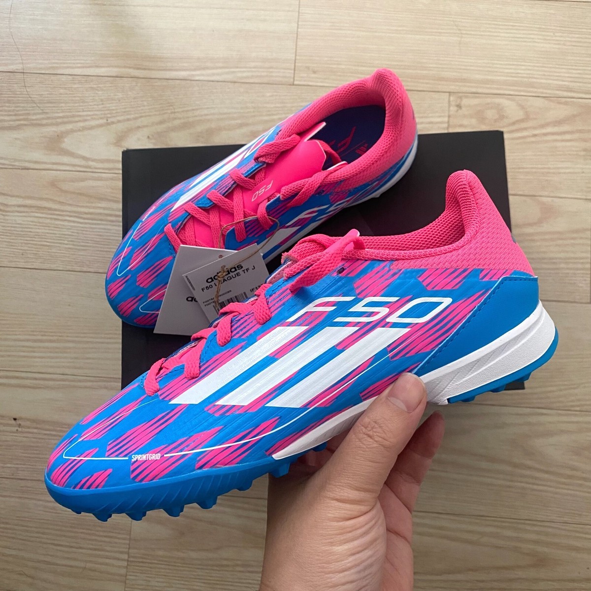 adidas f50サッカーシューズ 青/ピンク adidas アディダス F50 MESSI ELITE FG(ブルー×ピンク) NJF45