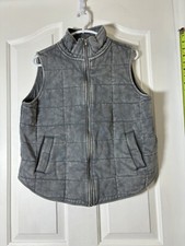 Women’s Puff Vest Jacket Size Large Petite Grey Westbound