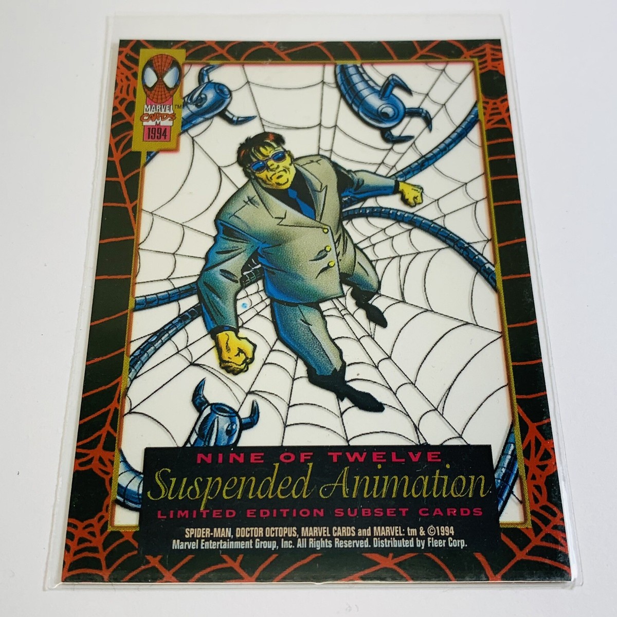 1994 Fleer Marvel Cards Suspended Animation #9 Doctor Octopus LE