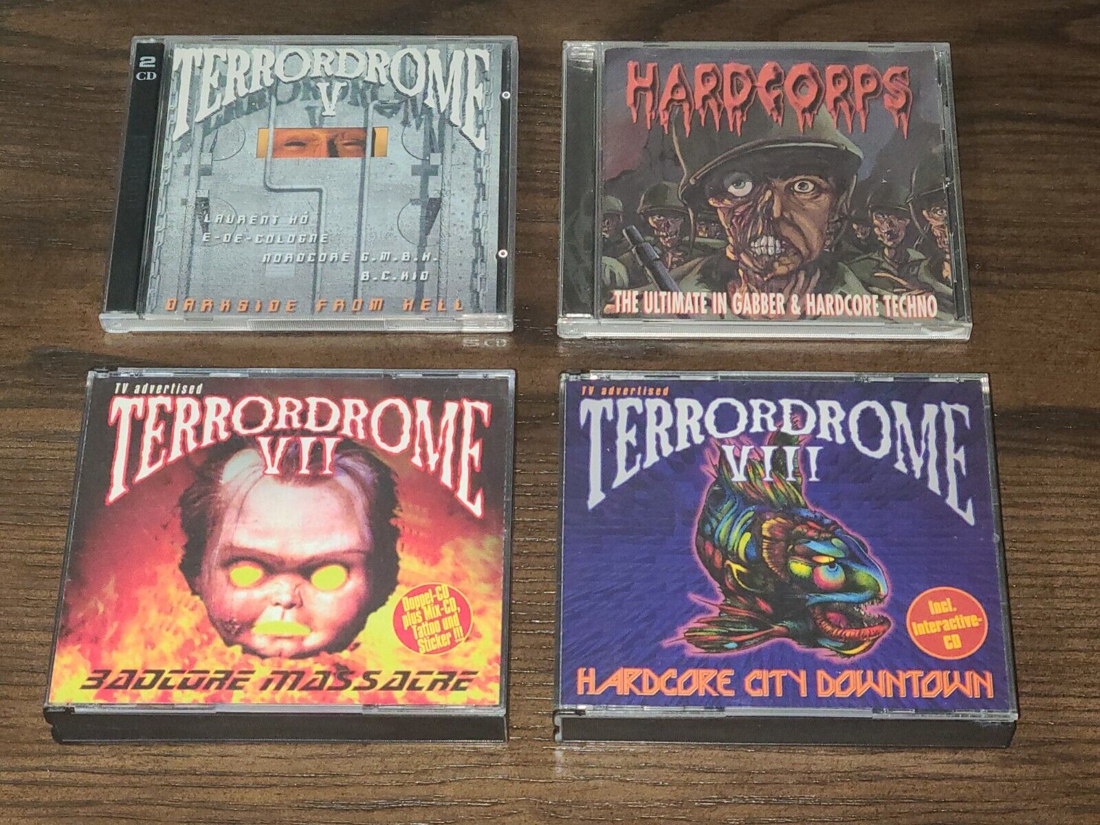 Rare 90s Hardcore Techno GABBA Terrordrome cd LOT technodrome Gabber
