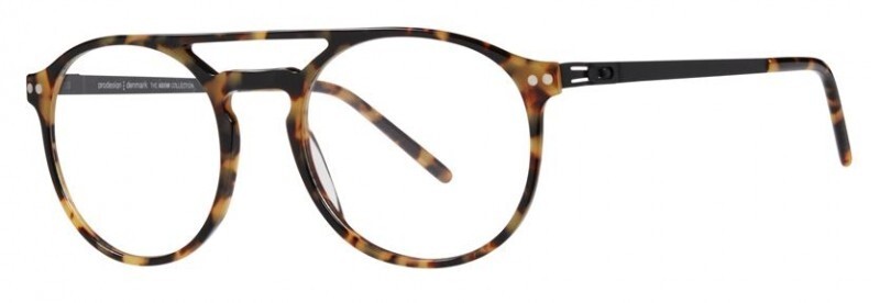 Lunettes Prodesign Denmark 6613 - Rondes Noir Mat, Double Pont, Branches 140mm, Neuves