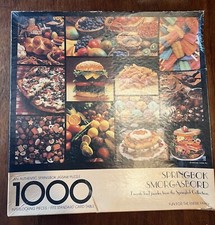 Vintage Springbok 1000 Piece Jigsaw Puzzle "Springbok Smorgasbord  complete