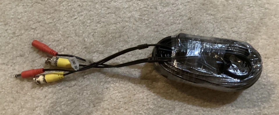 NIGHT OWL SECURITY 60' BNC VIDEO/POWER CAMERA EXTENSION CABLE W/ ADAPTER *DM - Image 2 of 2