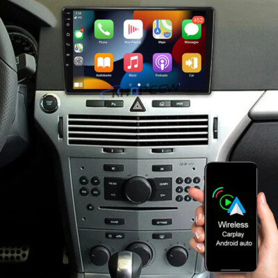 2+32GB 9'' Android 13 Apple CarPlay Autoradio GPS DSP Für Opel Astra H 2004 -2014