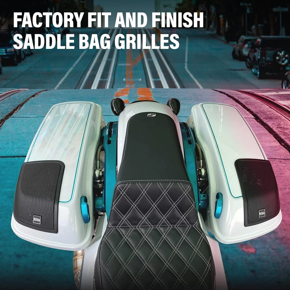 NEW BOSS AUDIO BHD14 REAR SADDLEBAG SPEAKERS KIT 6x9 HARLEY TOURING FLH/T 14-Up - Image 3 of 4