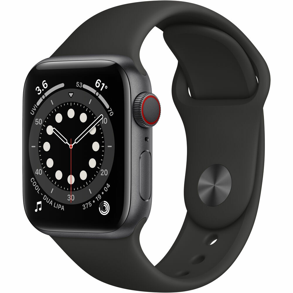Apple Watch Series 40mm Space Gray, Black Sport Band GPS CELL