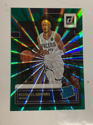 2022-23 Donruss KENDALL BROWN GREEN HOLO LASER Rated