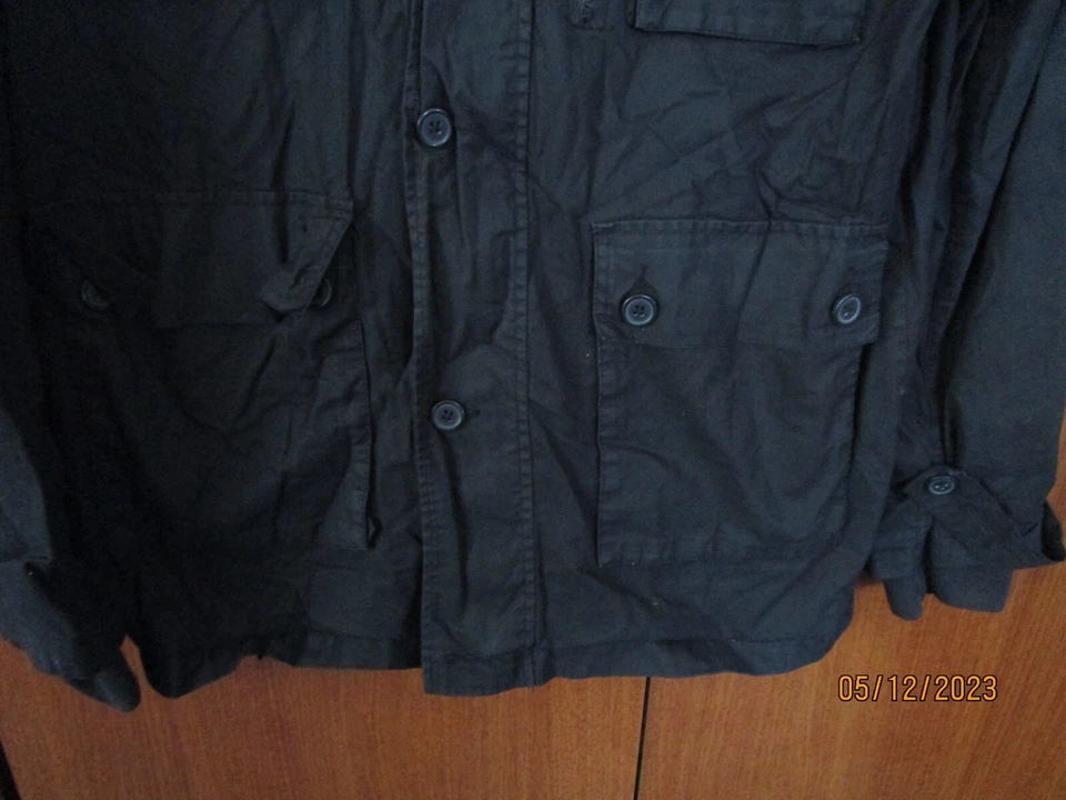Marc Ecko Cut & Sew Black Jacket Sz Large Cotton w Polyester Chest 42 Length 31 - Image 4 of 4