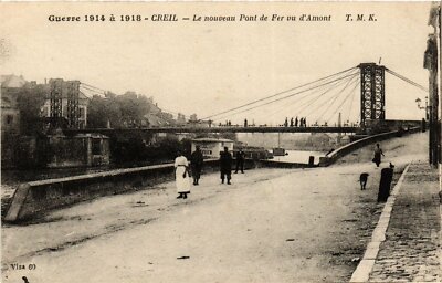 AK Creil Le nouveau Pont de Fer vu d'Amont FRANKREICH (1014096)