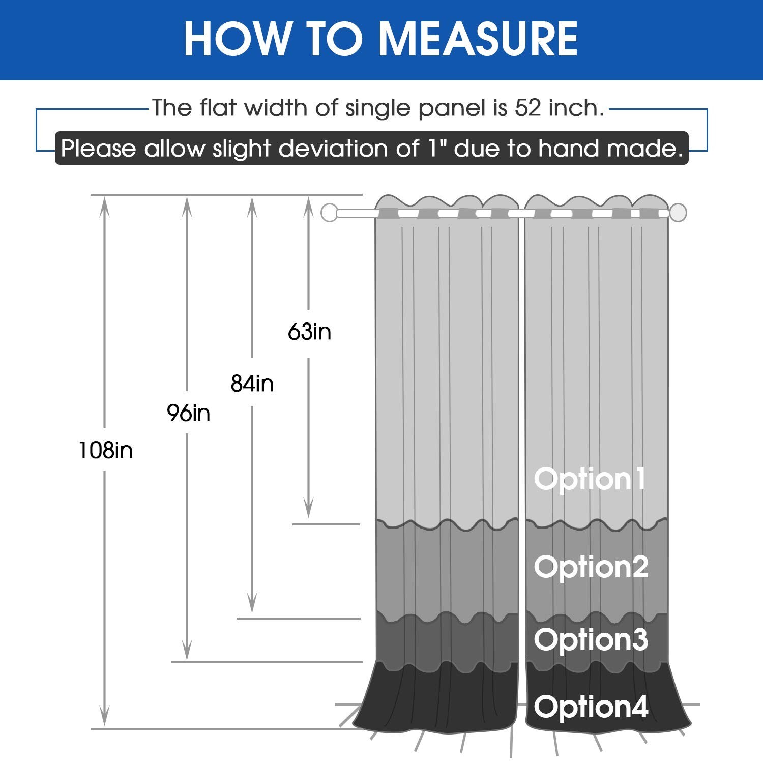 HOMEIDEAS 2 Panels Gold Faux Silk Blackout Curtains, 52 X 84 Inch Room Darken...