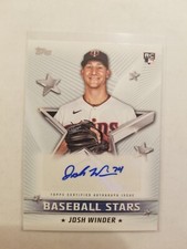 2022 Topps Update Stars Autograph Josh Winder RC #BSA-JWI Auto Minnesota Twins