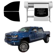 Precut Tint Kit Nano Carbon Film for Chevy Silverado 1500 2014-2018 Crew Cab 2F