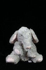 Melissa  Doug Sterling Grey Elephant Plush Stuffed Animal Toy 12" Pink Ears