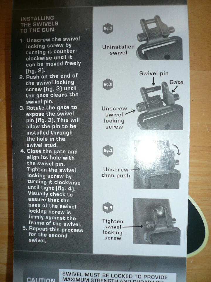 ALLEN THUNDER CLOUD BLACK POWDER RIFLE SLING 2 SPEED LOADERS , STRAPS AND SWIVEL - Image 4 of 4