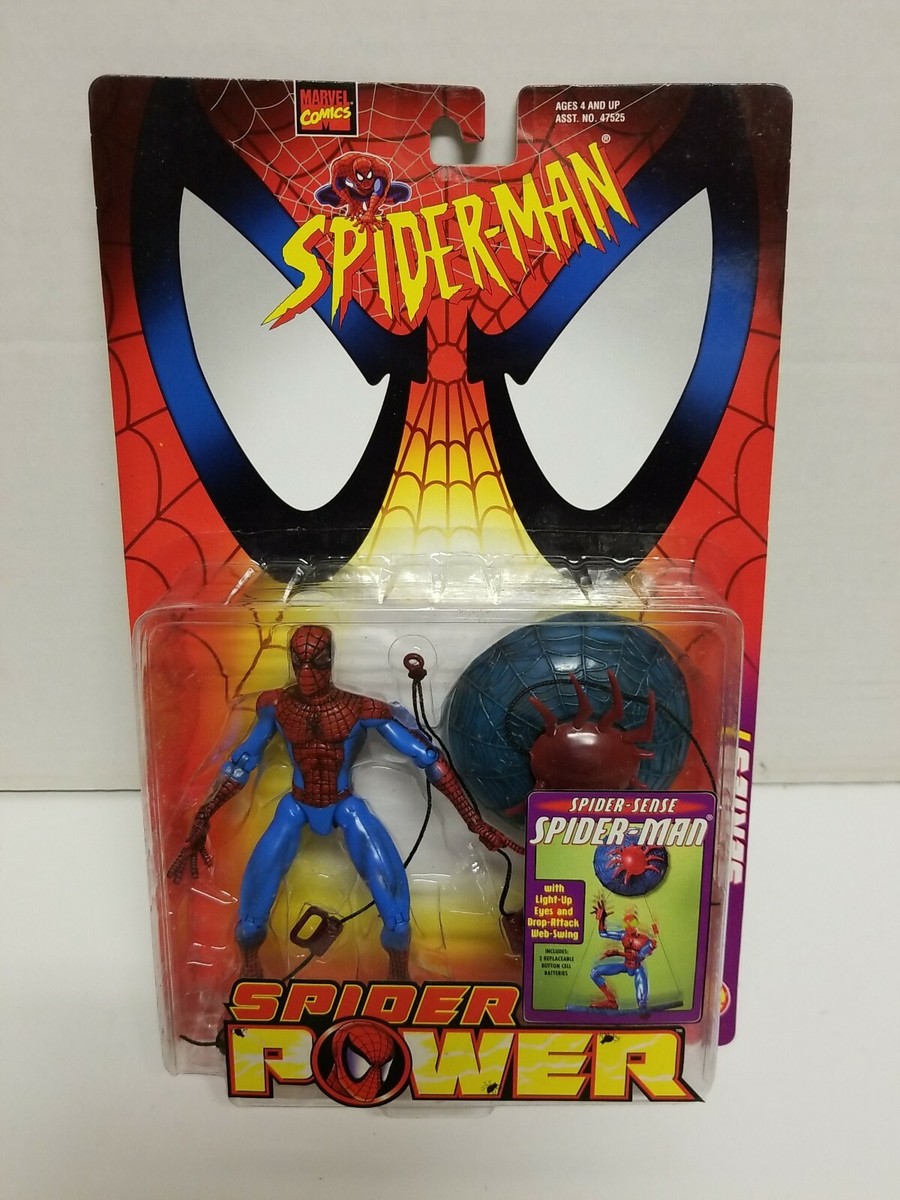 Spiderman Spider Power Spider-man Sense 1998 Toy Biz Marvel Figure