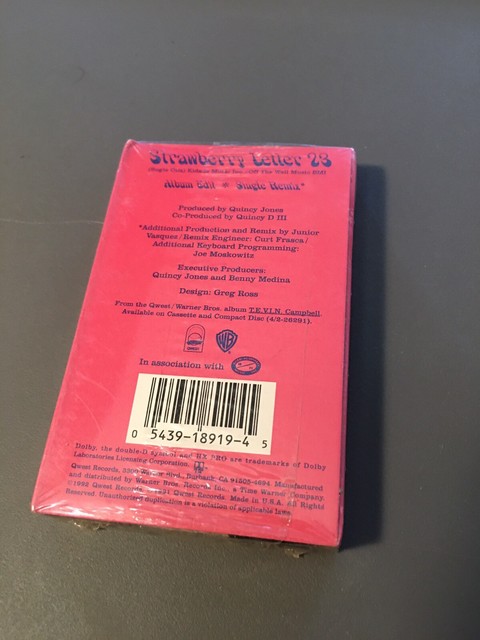TEVIN CAMPBELL STRAWBERRY LETTER 23 FACTORY SEALED CASSETTE SINGLE C89 