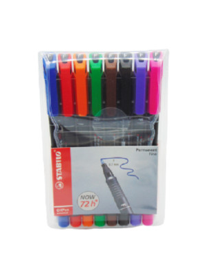 STABILO Permanent-Marker OHPen ,F ,universal, permanent 8er Etui