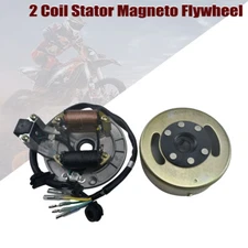 Stator Generator Magneto 2 Coil Fly Wheel Rotor Assembly For 110cc 125cc Lifan