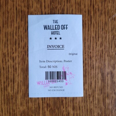 Banksy THE WALLED OFF HOTEL Poster Original | eBay