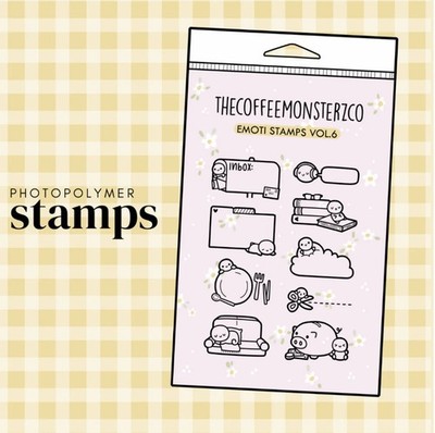 THECOFFEEMONSTERZCO TCMC Emoti Stamps Vol. 6