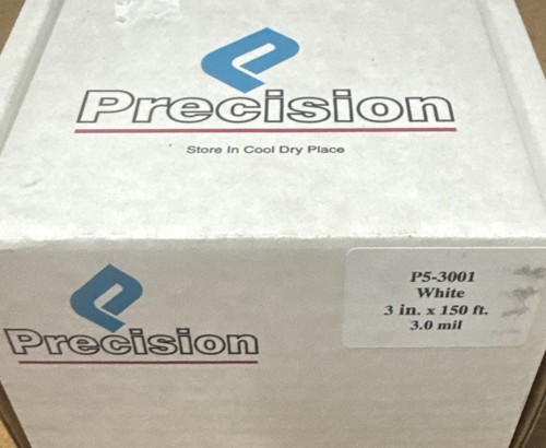 P5-3001 White 3 inch x 150 ft 3.0 mil vinyl tape - Picture 2 of 2