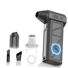 Cordless Electric Air Duster - Super Power Mini Air Blower with LED Light,