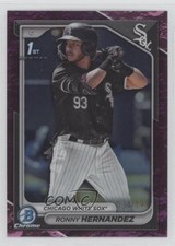 2024 Bowman Chrome Prospects Fuchsia Lunar Refractor 34/199 Ronny Hernandez 11cz