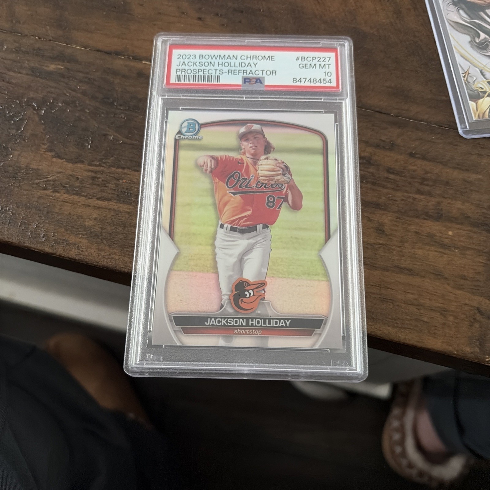2023 Bowman Chrome Jackson Holliday Refractor RC Rookie BCP227 PSA 10 GEM /499 view 5