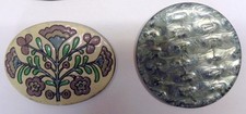 2 Keramik/Kunststoff Damen Gürtel Schnallen (5,8x7,6cm)