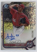 2022 Bowman Chrome Prospect Speckle Refractor 53/299 Andry Lara #CPA-AL Auto uk2
