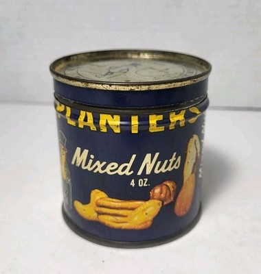Vintage Planters Mixed Nuts Tin 4 OZ Canada -Empty