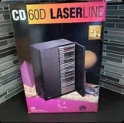 VINTAGE LASERLINE CD60D CD STORAGE CABINET NEW IN BOX