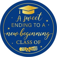 120Pcs Graduation Stickers 2026, Class of 2026 Stickers 1.57" Graduation