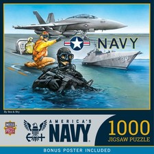 MasterPieces - America's Navy - By Sea  Sky 1000 Piece Jigsaw Puzzle