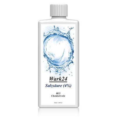 Wark24 Salzsäure (4%) 1L zur Entfernung von Kalk, Rost und Ablagerung (1er Pack)