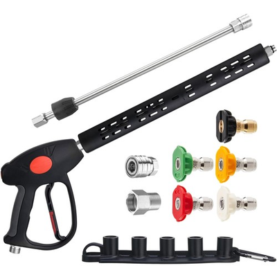 #ad Replacement Pressure Washer Gun with Extension Wand M22 15mm or M22 14mm Fit... $79.11
