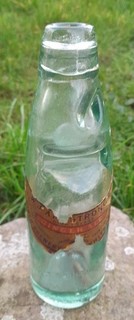 Small Antique Codd Bottle Tower Brewery Whitehaven Armstrongs Ginger Ale Label