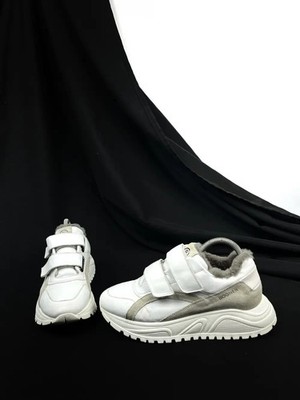Bogner malaga womens chunky fur leather sneakers shoes