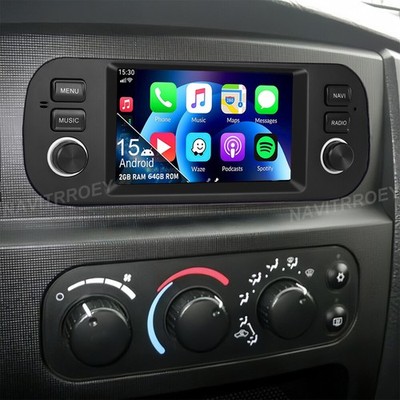 Car Stereo Radio For 2002-2005 Dodge Ram 1500 2500 3500 Android 15 Carplay GPS