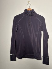 LULULEMON Athletica Quarterzip Face The Frost Jacket Purple Stretch Women's 8