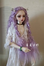 1/4 1/3 Princess Style Ponytail with Braided High Temperature Fiber Wig For BJD