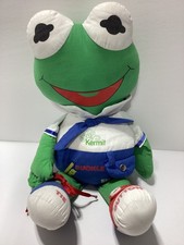Kermit the Frog Doll Learn Play Dress Me Toy Muppet Babies 1986 Aviva