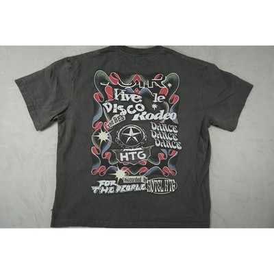 Honor The Gift Shirt Mens Large Vive Le Disco Rodeo Graphic Tee Gray Faded Black