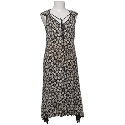 Max Studio, Kleid, Größe: S, Schwarz/Weiß, Polyester, Blumen, Damen #Bdz