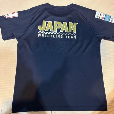 Asics Wrestling Japan National Team T-Shirt L Black Sponsor
