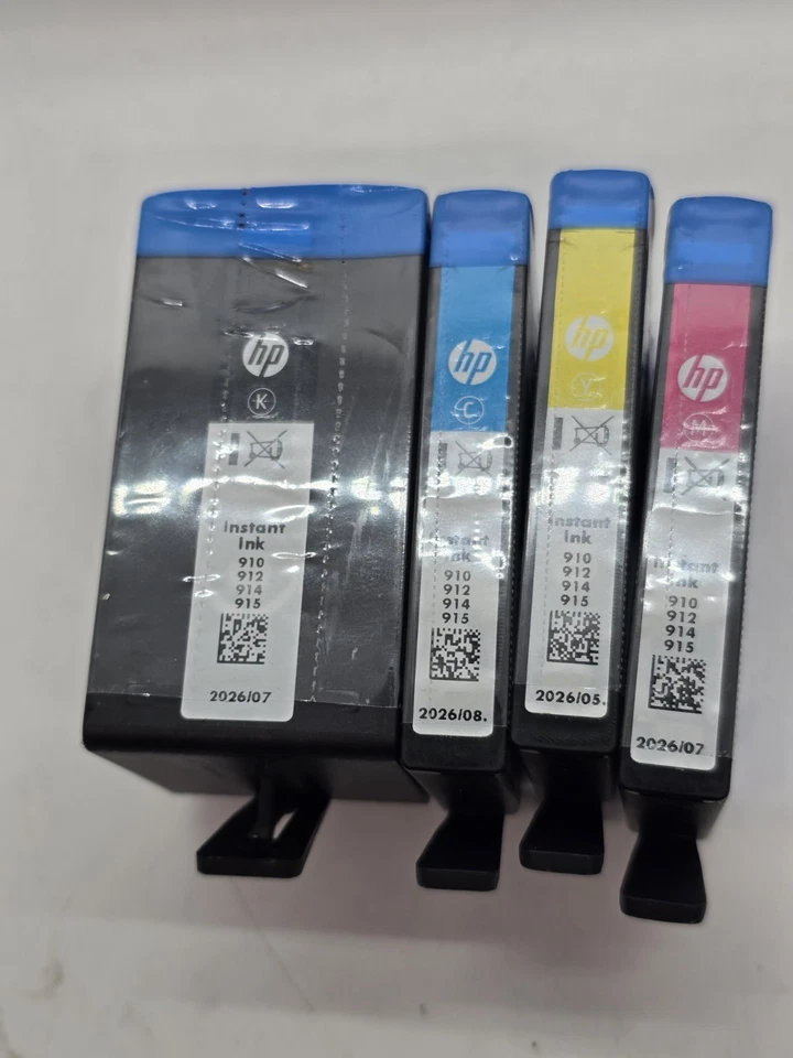 HP 910 912 914 915 Schwarz Cyan Gelb & Magenta Instant Tintenpatronen 2026/27 - Bild 3 von 4